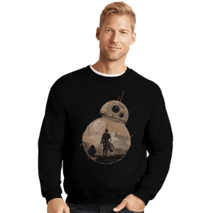 Shirts Crewneck Sweater, Unisex / Small / Black Rolling Through Space