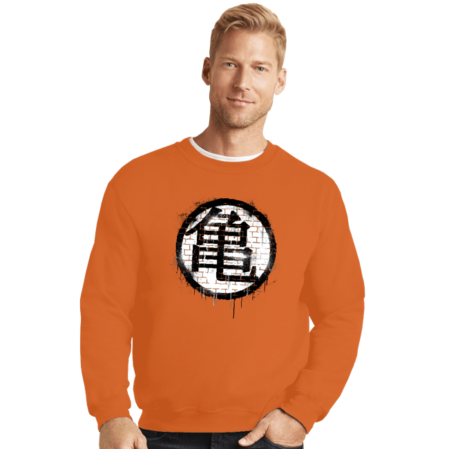 Shirts Crewneck Sweater, Unisex / Small / Red Kame Spray