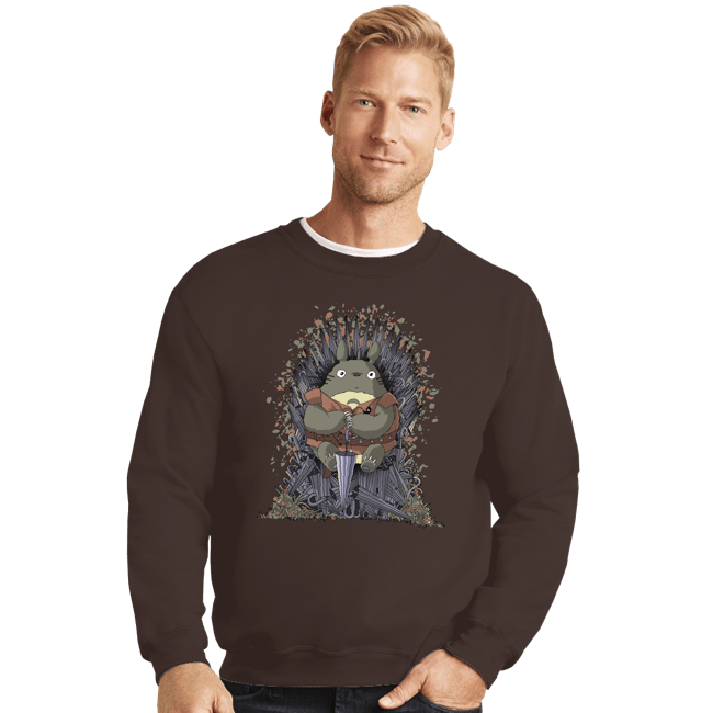 Shirts Crewneck Sweater, Unisex / Small / Dark Chocolate The Umbrella Throne