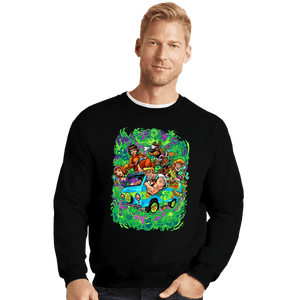 Daily_Deal_Shirts Crewneck Sweater, Unisex / Small / Black The Mystery Machine