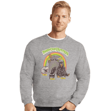 Load image into Gallery viewer, Shirts Crewneck Sweater, Unisex / Small / Sports Grey Trash Can Critters
