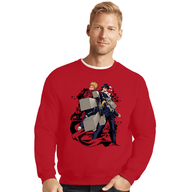 Shirts Crewneck Sweater, Unisex / Small / Red Cross Fire