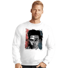 Load image into Gallery viewer, Secret_Shirts Crewneck Sweater, Unisex / Small / White Split Secret Sale
