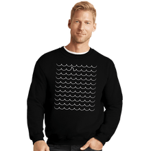 Load image into Gallery viewer, Shirts Crewneck Sweater, Unisex / Small / Black Shark Wave
