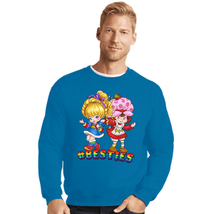 Shirts Crewneck Sweater, Unisex / Small / Sapphire Besties