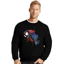 Load image into Gallery viewer, Shirts Crewneck Sweater, Unisex / Small / Black Spider Miles
