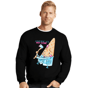 Secret_Shirts Crewneck Sweater, Unisex / Small / Black Psy Cone