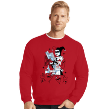 Load image into Gallery viewer, Secret_Shirts Crewneck Sweater, Unisex / Small / Red Making Pudding
