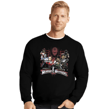 Load image into Gallery viewer, Shirts Crewneck Sweater, Unisex / Small / Black Mighty Morbid Horror Rangers
