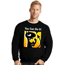 Load image into Gallery viewer, Shirts Crewneck Sweater, Unisex / Small / Black You Can Do It
