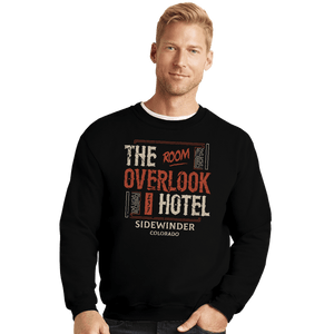 Shirts Crewneck Sweater, Unisex / Small / Black Sidewinder Colorado Hotel