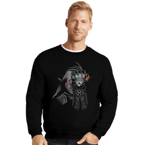 Shirts Crewneck Sweater, Unisex / Small / Black Infinity Rupees