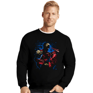 Daily_Deal_Shirts Crewneck Sweater, Unisex / Small / Black The Unstable Patriot