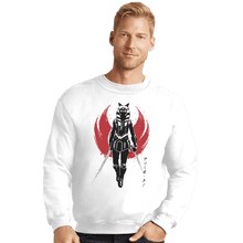 Load image into Gallery viewer, Shirts Crewneck Sweater, Unisex / Small / White Fulcrum Sumi-E
