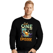 Load image into Gallery viewer, Daily_Deal_Shirts Crewneck Sweater, Unisex / Small / Black Chonky TV Addict
