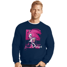 Load image into Gallery viewer, Secret_Shirts Crewneck Sweater, Unisex / Small / Navy Blue Driver
