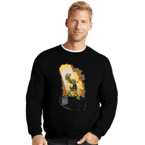 Shirts Crewneck Sweater, Unisex / Small / Black The Last Slice Of PIzza