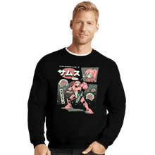 Load image into Gallery viewer, Daily_Deal_Shirts Crewneck Sweater, Unisex / Small / Black Bounty Hunter From Space
