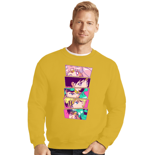 Shirts Crewneck Sweater, Unisex / Small / Gold Sailor Scouts Vol. 2