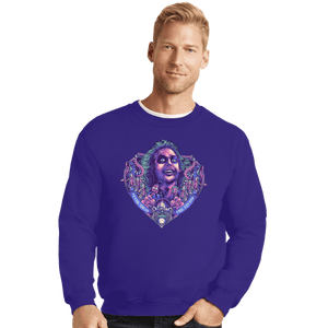 Daily_Deal_Shirts Crewneck Sweater, Unisex / Small / Violet The Ghost Groom