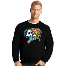 Load image into Gallery viewer, Secret_Shirts Crewneck Sweater, Unisex / Small / Black Super Halloween Boy
