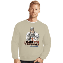 Load image into Gallery viewer, Shirts Crewneck Sweater, Unisex / Small / Sand Choose Wisely
