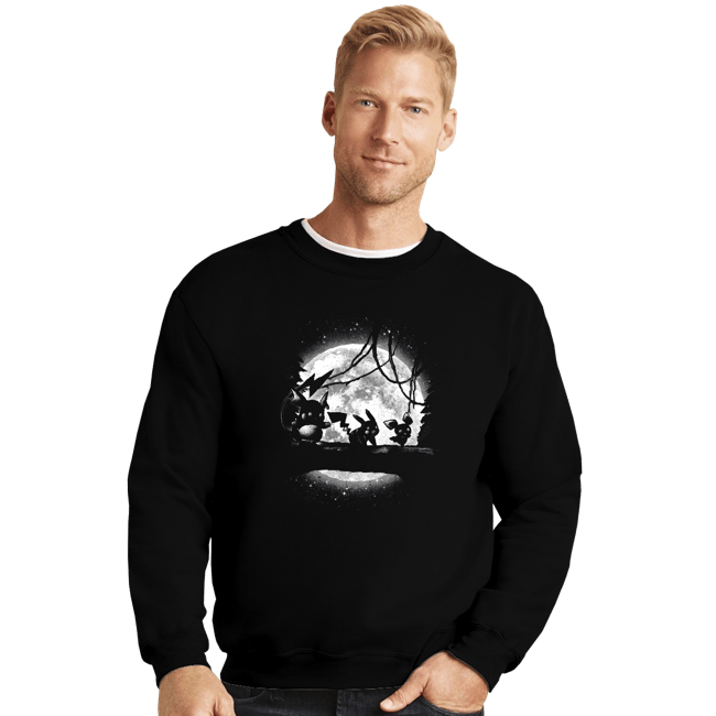 Shirts Crewneck Sweater, Unisex / Small / Black Moonlight Electric Types