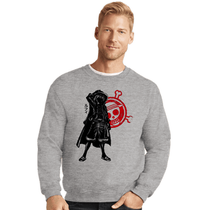 Shirts Crewneck Sweater, Unisex / Small / Sports Grey Crimson Yonko