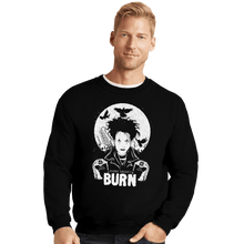 Load image into Gallery viewer, Shirts Crewneck Sweater, Unisex / Small / Black Burn

