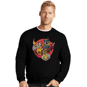 Shirts Crewneck Sweater, Unisex / Small / Black Run The Matrix