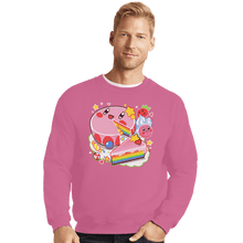 Load image into Gallery viewer, Shirts Crewneck Sweater, Unisex / Small / Azalea Kirby Cake
