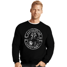 Load image into Gallery viewer, Shirts Crewneck Sweater, Unisex / Small / Black Mandalorian Bounty Hunter
