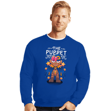 Load image into Gallery viewer, Secret_Shirts Crewneck Sweater, Unisex / Small / Royal Blue The Puppet
