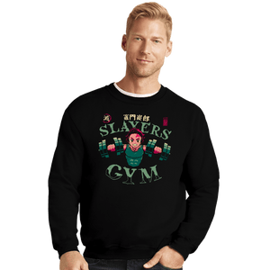 Secret_Shirts Crewneck Sweater, Unisex / Small / Black Tanjiro Slayers Gym