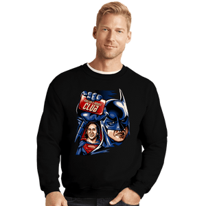Daily_Deal_Shirts Crewneck Sweater, Unisex / Small / Black Burton's Heroes Club