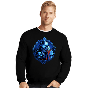 Daily_Deal_Shirts Crewneck Sweater, Unisex / Small / Black Cruella Bones