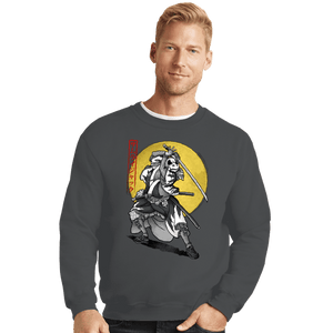 Daily_Deal_Shirts Crewneck Sweater, Unisex / Small / Charcoal Samurai Jack