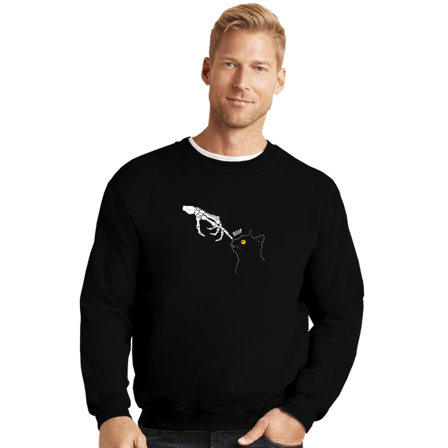Secret_Shirts Crewneck Sweater, Unisex / Small / Black Spooky Boop