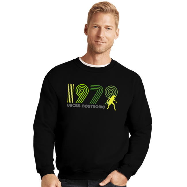 Daily_Deal_Shirts Crewneck Sweater, Unisex / Small / Black USCSS Nostromo 1979