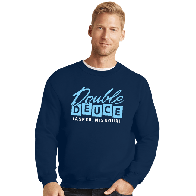 Secret_Shirts Crewneck Sweater, Unisex / Small / Navy Double Deuce!