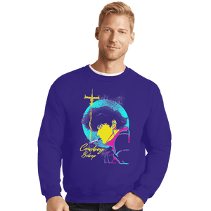 Shirts Crewneck Sweater, Unisex / Small / Violet Bebop Hunter