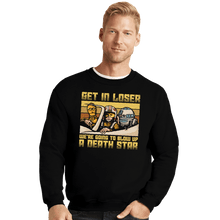 Load image into Gallery viewer, Daily_Deal_Shirts Crewneck Sweater, Unisex / Small / Black Blow Up The Deathstar
