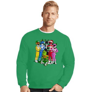 Secret_Shirts Crewneck Sweater, Unisex / Small / Irish Green Grinch Ranger!
