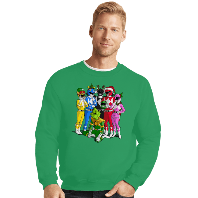 Secret_Shirts Crewneck Sweater, Unisex / Small / Irish Green Grinch Ranger!