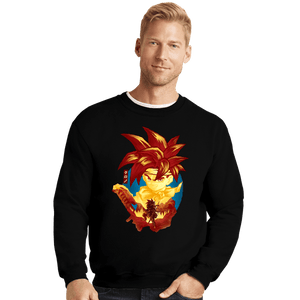 Daily_Deal_Shirts Crewneck Sweater, Unisex / Small / Black Crono