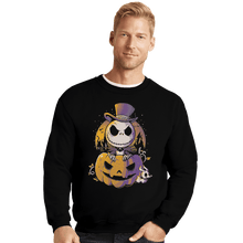 Load image into Gallery viewer, Shirts Crewneck Sweater, Unisex / Small / Black Spooky Jack
