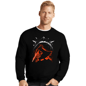 Daily_Deal_Shirts Crewneck Sweater, Unisex / Small / Black The Dark Side