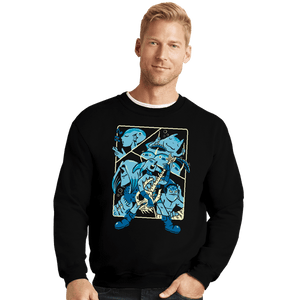 Daily_Deal_Shirts Crewneck Sweater, Unisex / Small / Black Underwater Jam