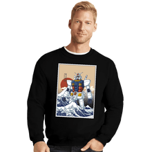 Load image into Gallery viewer, Secret_Shirts Crewneck Sweater, Unisex / Small / Black Kanagawa Gundam
