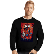 Load image into Gallery viewer, Daily_Deal_Shirts Crewneck Sweater, Unisex / Small / Black Spider Wars
